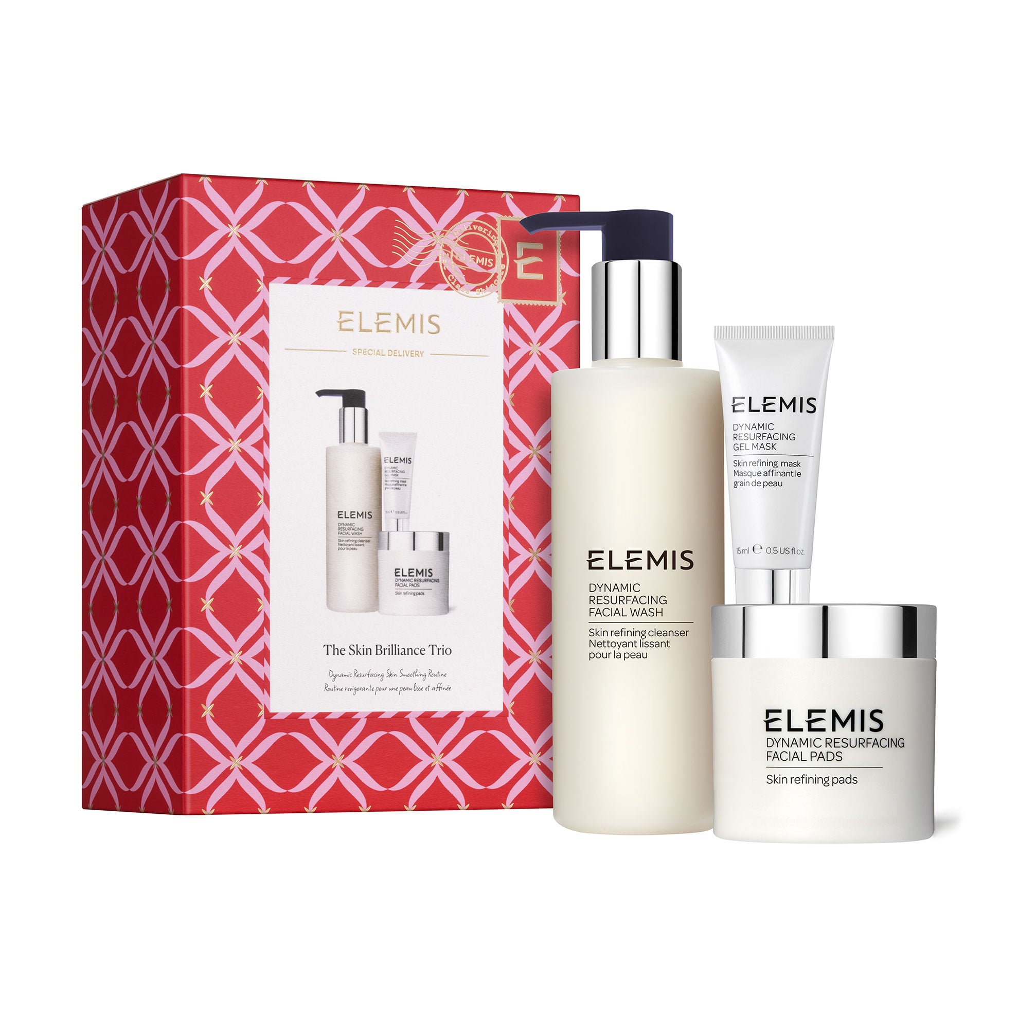 Набір для обличчя Elemis The Skin Brilliance Trio (крем для вмивання, 200 мл + маска, 15 мл + пади, 60 шт)